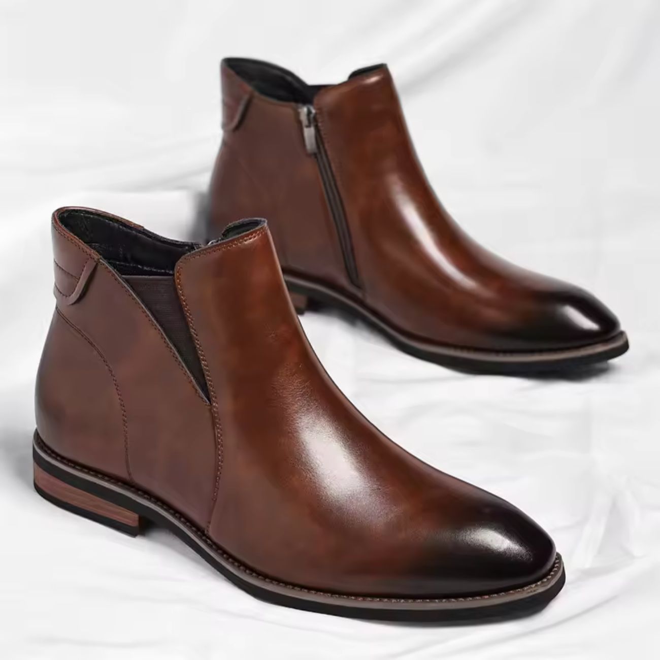 chelsea boots for men brown color